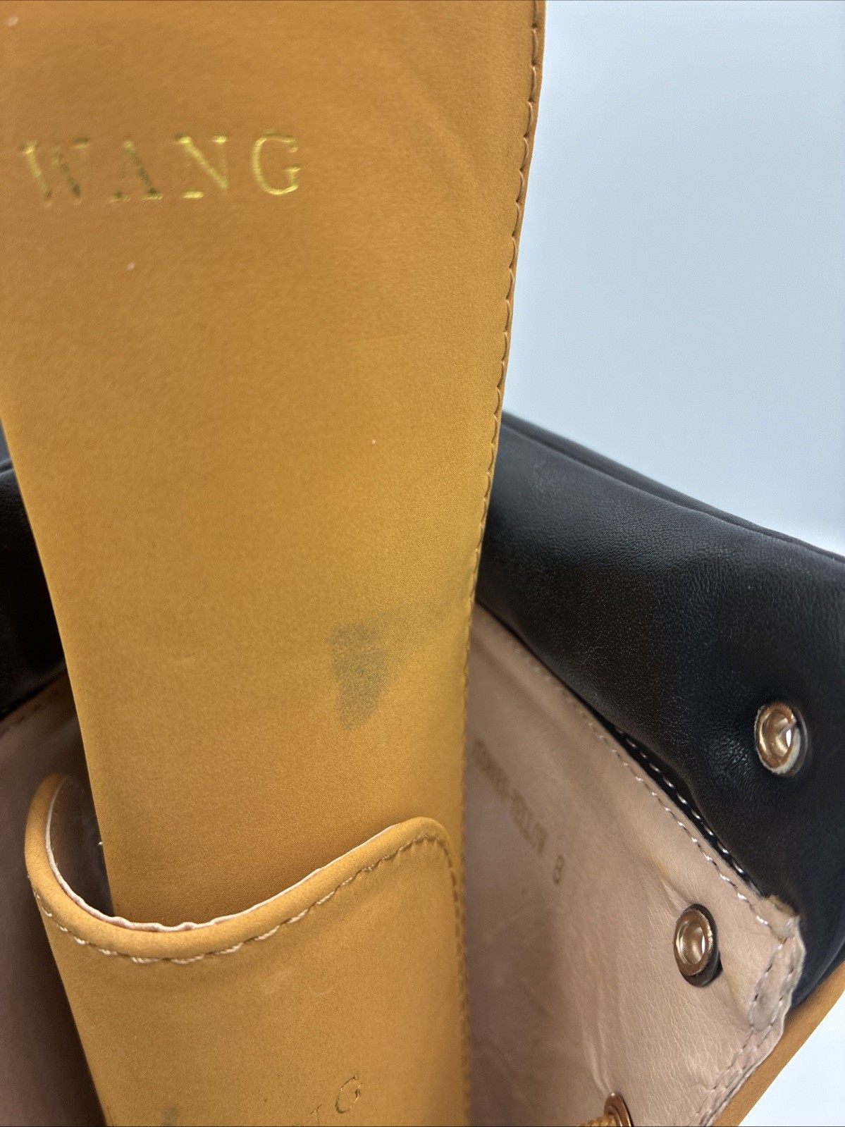 AZALEA WANG YELLOW LACE UP STILETTO BOOTIE SIZE US 8