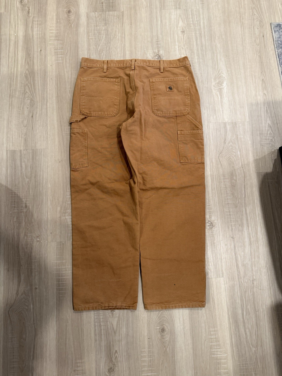 Carhartt Men’s B11 Brown Duck Work Pants 32×32 Loose Fit Carpenter Pants