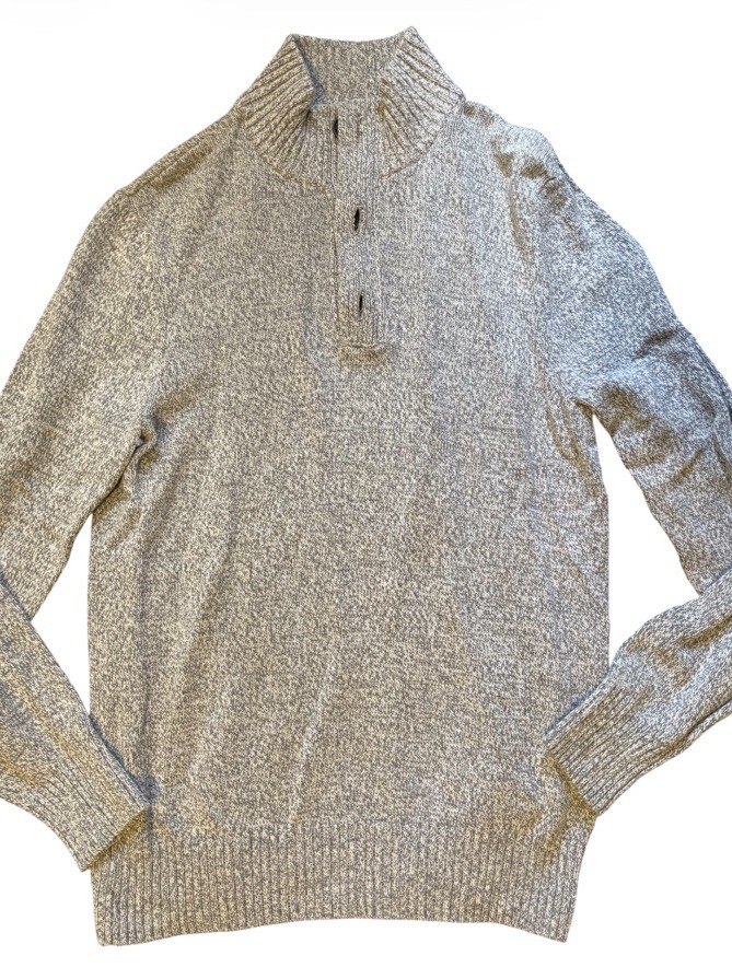 Urban Pipeline Zip Up Button Up Sweater Men’s Size Medium Gray Long Sleeve