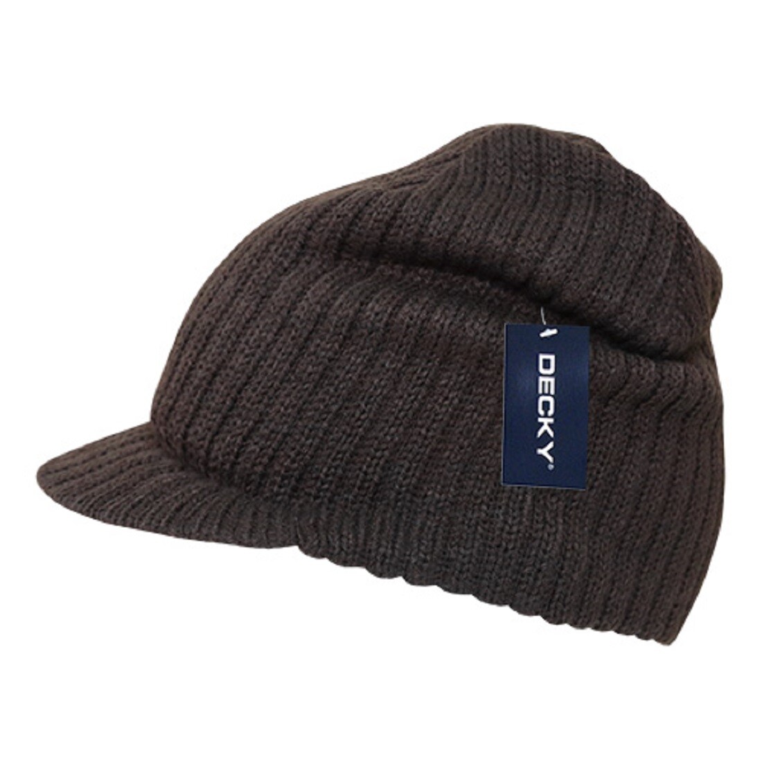 Decky Men’s Knit Visor Beanie Campus Cap