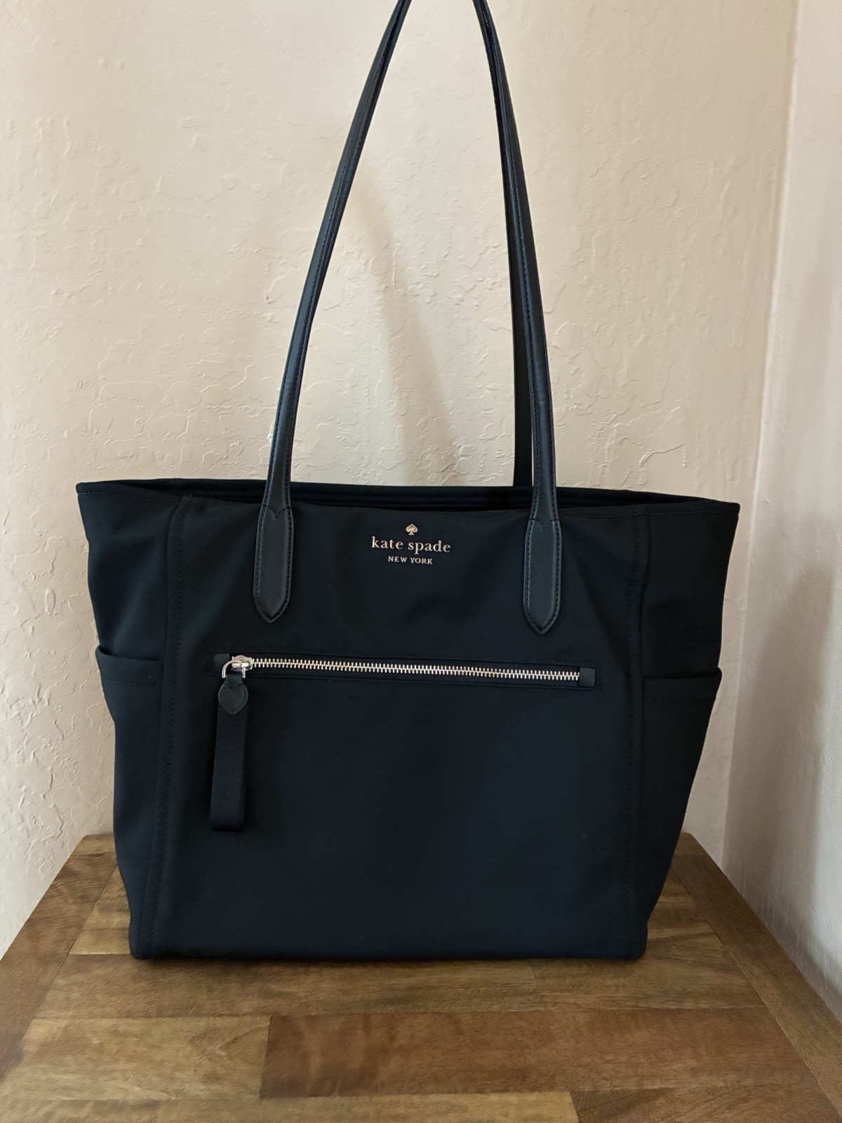 Kate Spade Chelsea Nylon Weekender Large Tote Bag Black