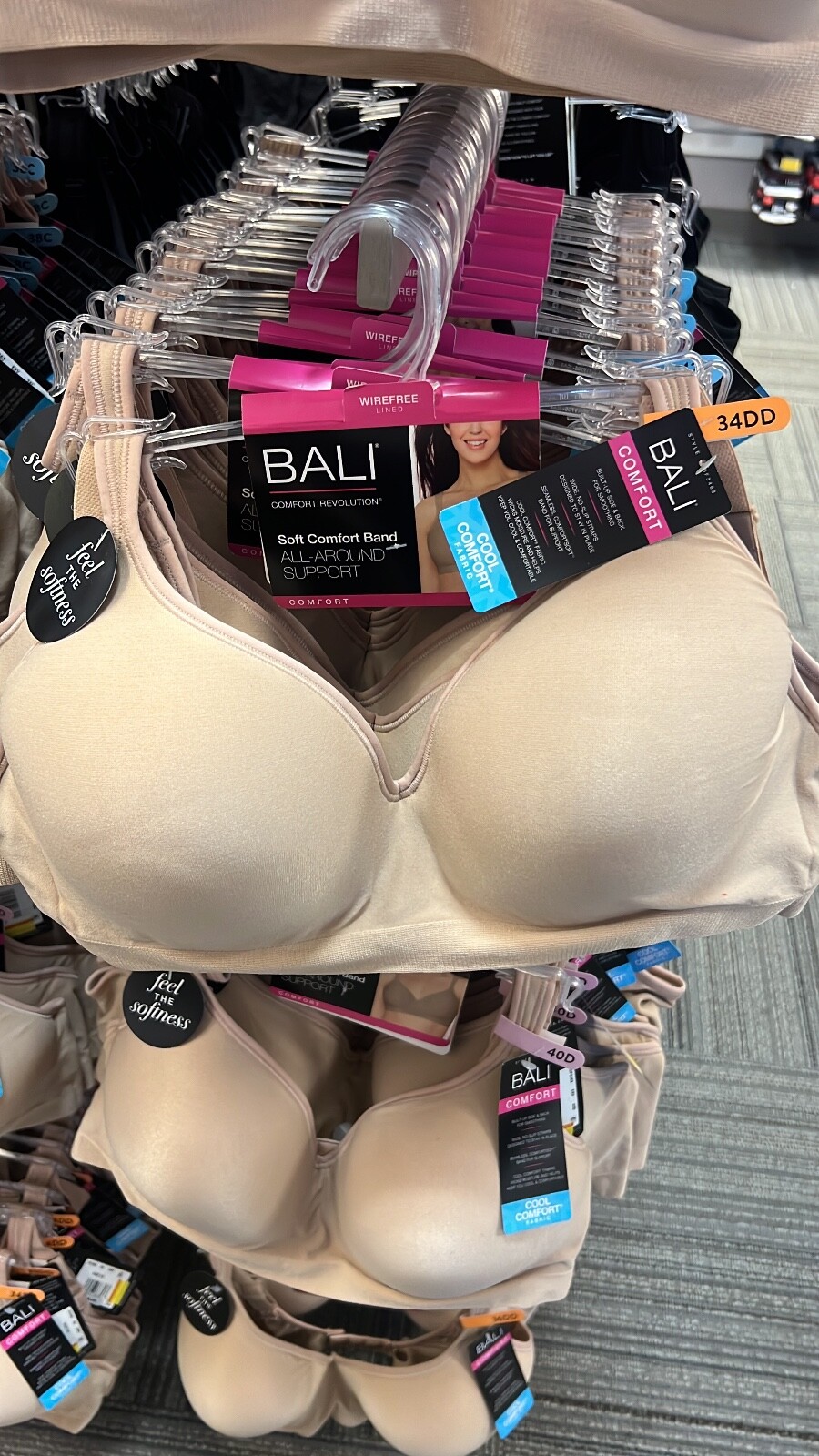 Bali Cool Comfort Revolution Bra Flexible Fit Wirefree Full Coverage $48 Retail