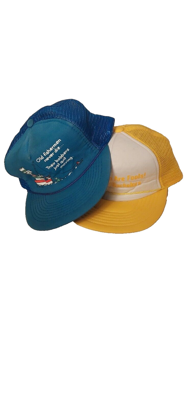 Vintage Funny Trucker Hat Snapback Men’s Humor Novelty Hat Fishing