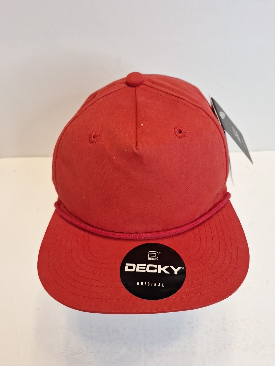 Decky 5 Panel High Profile Relaxed Cotton Blend Rope Hat – 6032