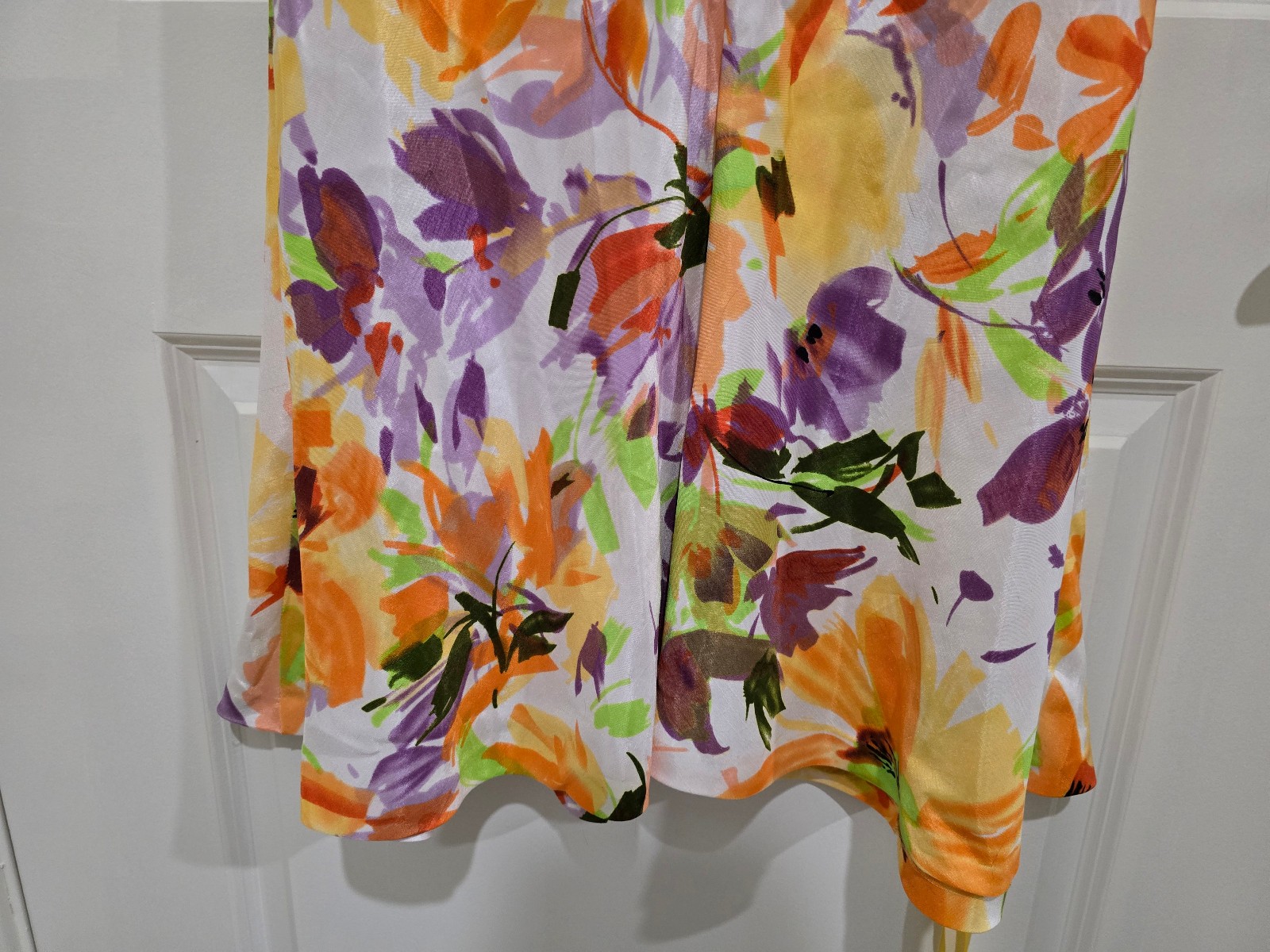 Signature by Robbie Bee Womens Size 12 Colorful Floral Sleeveless Lined Dress