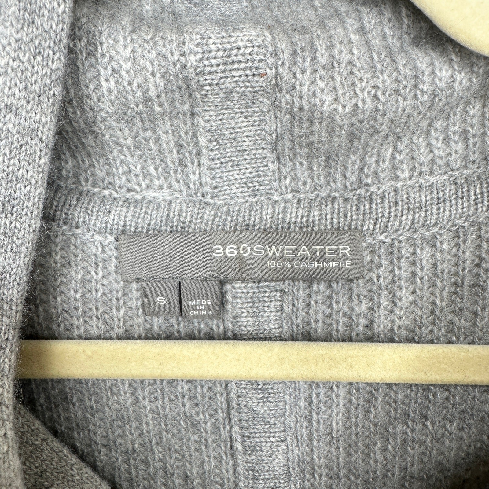 360 Cashmere Grey Draped Wrap Tie Front Moto Waterfall Cardigan Sweater Small