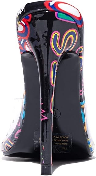 Revol – Melrose Graffiti Open Toe Stiletto – NIB – Multiple Sizes