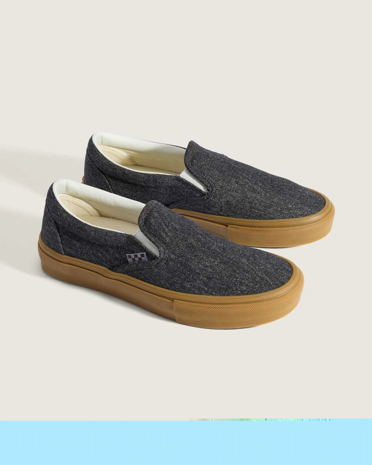 Vans Skate Slip-On Denim Black Denim VN0A5FCAQ47 Men’s Size oki01