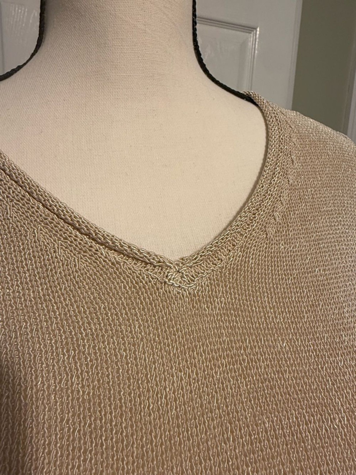J. McLaughlin Oatmeal Cotton-Blend Sweater
