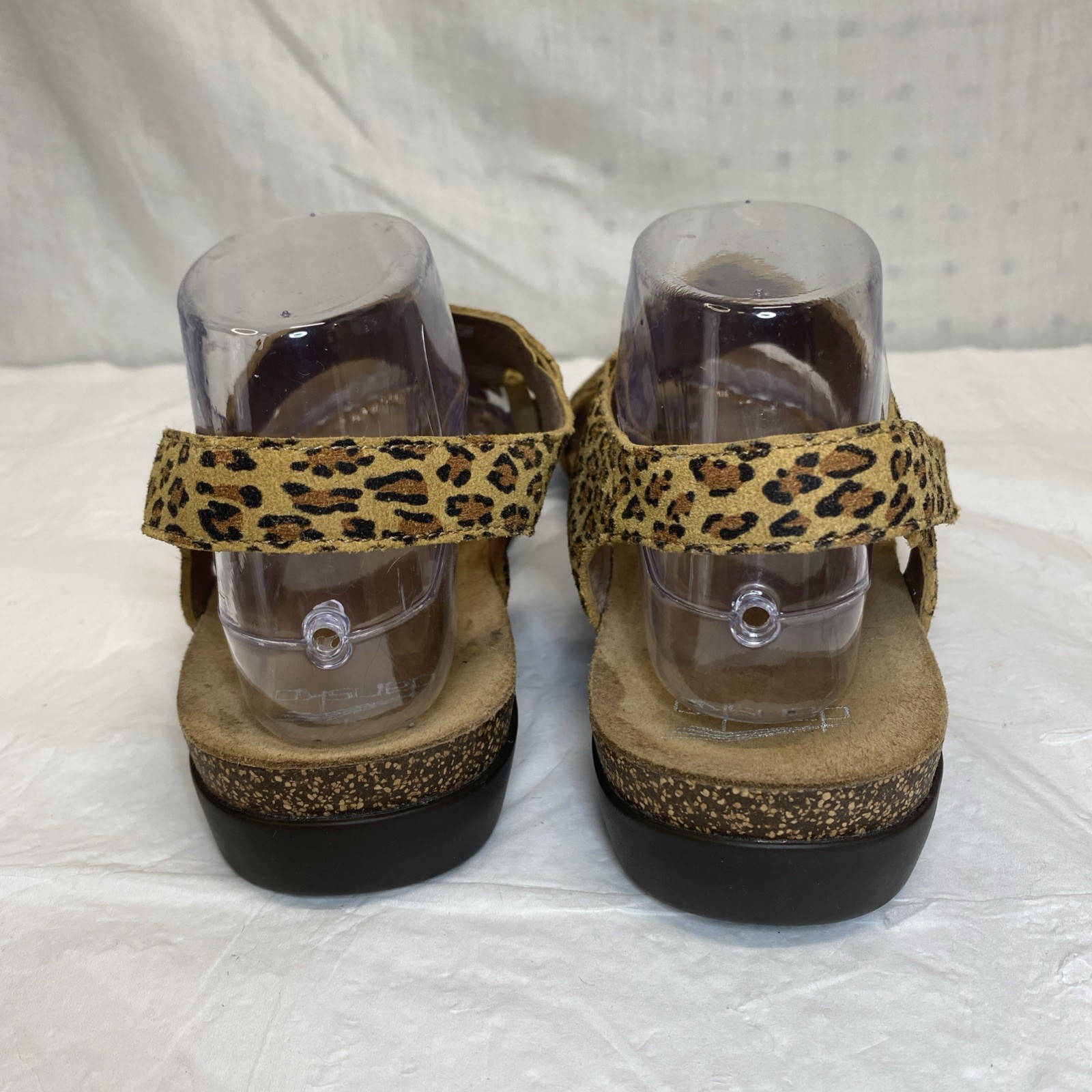 Dansko Reece Womens Sandals Leopard Print Suede Toe Loop Comfort Size 42 11.5/12