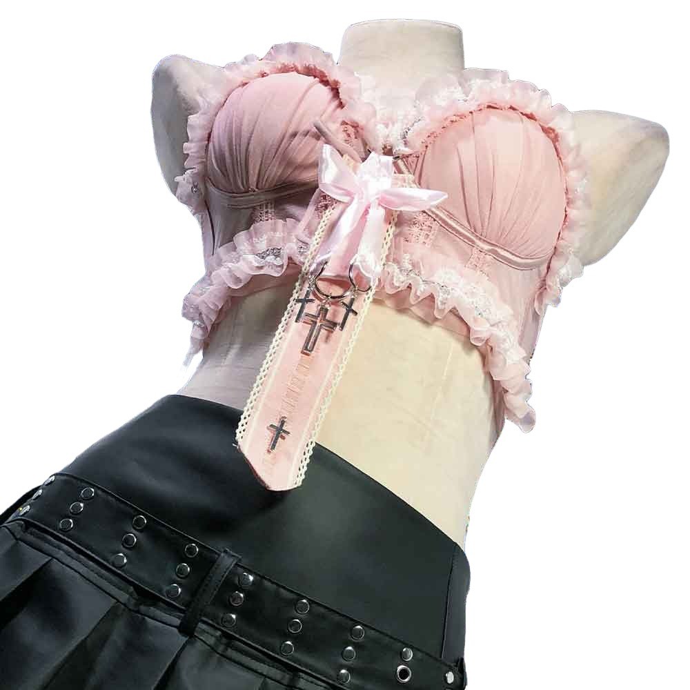 Goth Tops Emo Clothing Grunge Gothic Tank Punk Rock Clothes Vkei Y2K