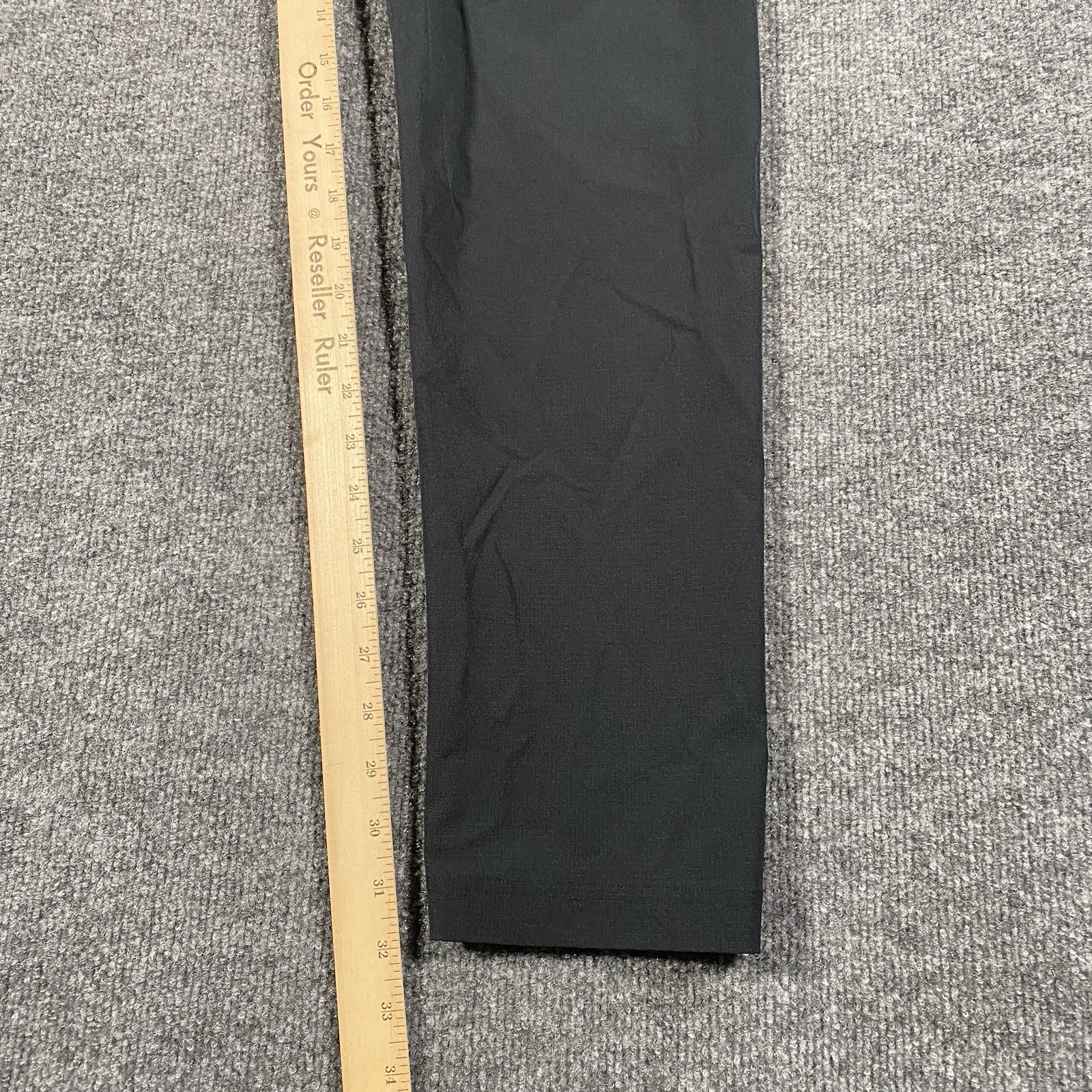 Paskho Pants Mens M Black Tech Minimalist Performance Stretch 32×32 Windbreaker
