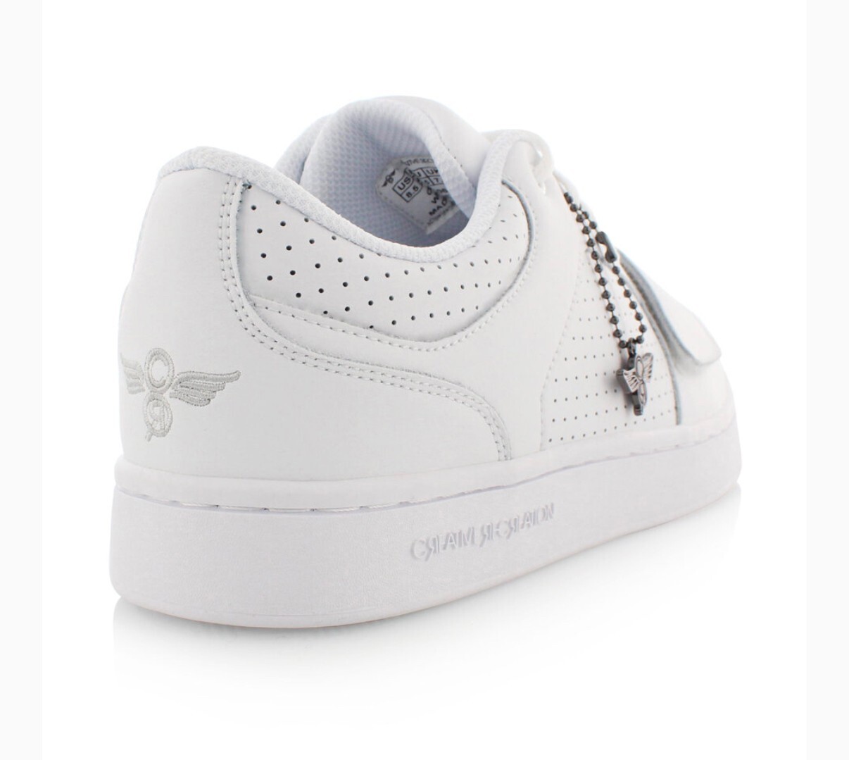 Mens 7 Creative Recreation Cesario Lo XXI White Perforated Leather Strap