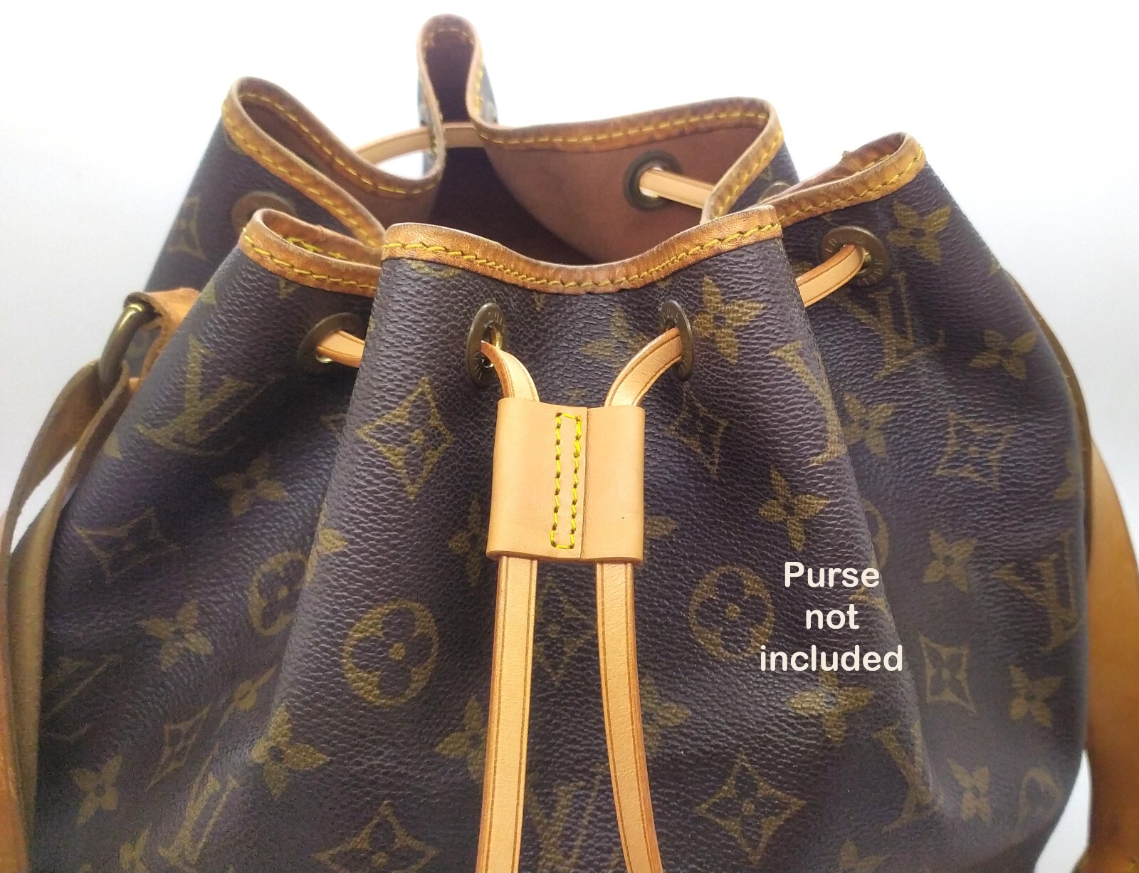 Leather Drawstring Cord replacement w/cinch for NOE PM GM Montsouris bag handbag