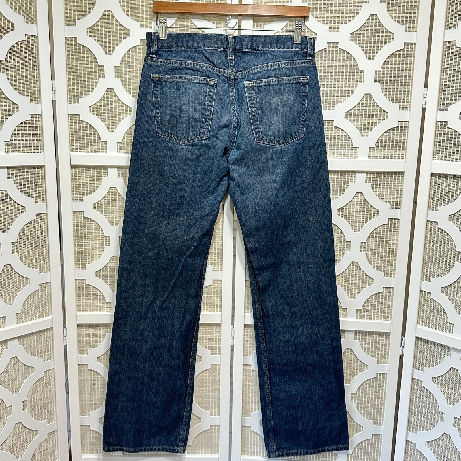 Banana Republic Jeans Button Fly Straight Leg Denim Pants Mens 32×32 Classic