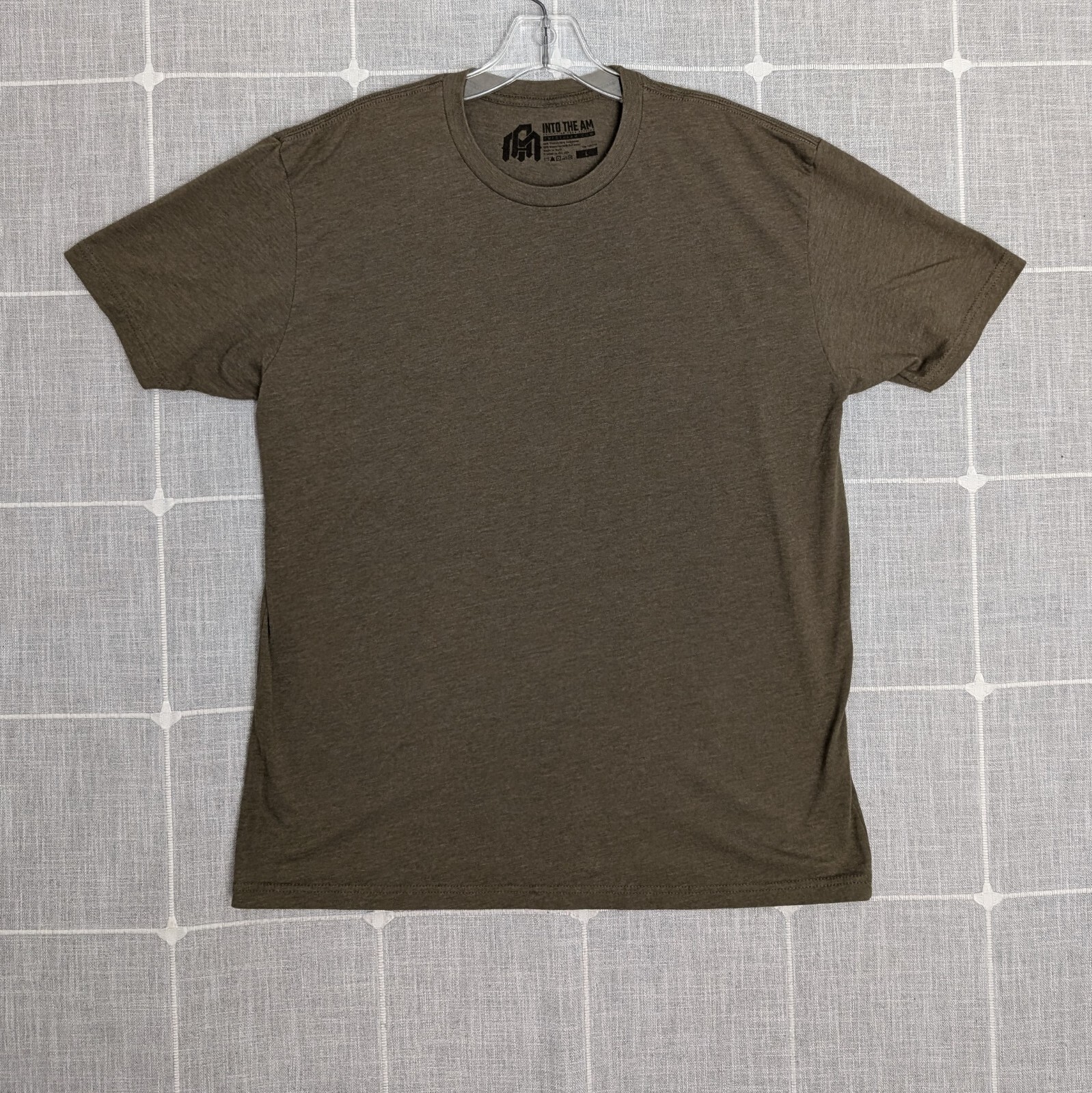 Into The Am Shirt Mens Medium Green Basic Tee Army Classic Short Sleeve