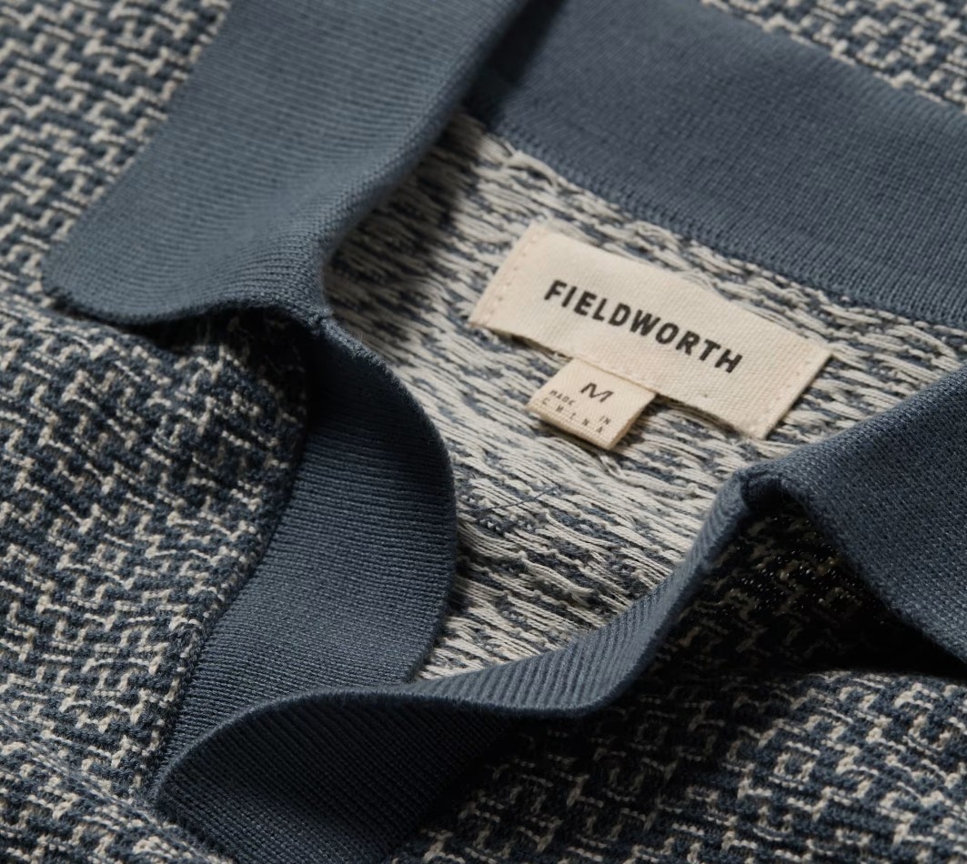 Jacquard Johnny Collar Polo-a different look that still stays true to tradition.