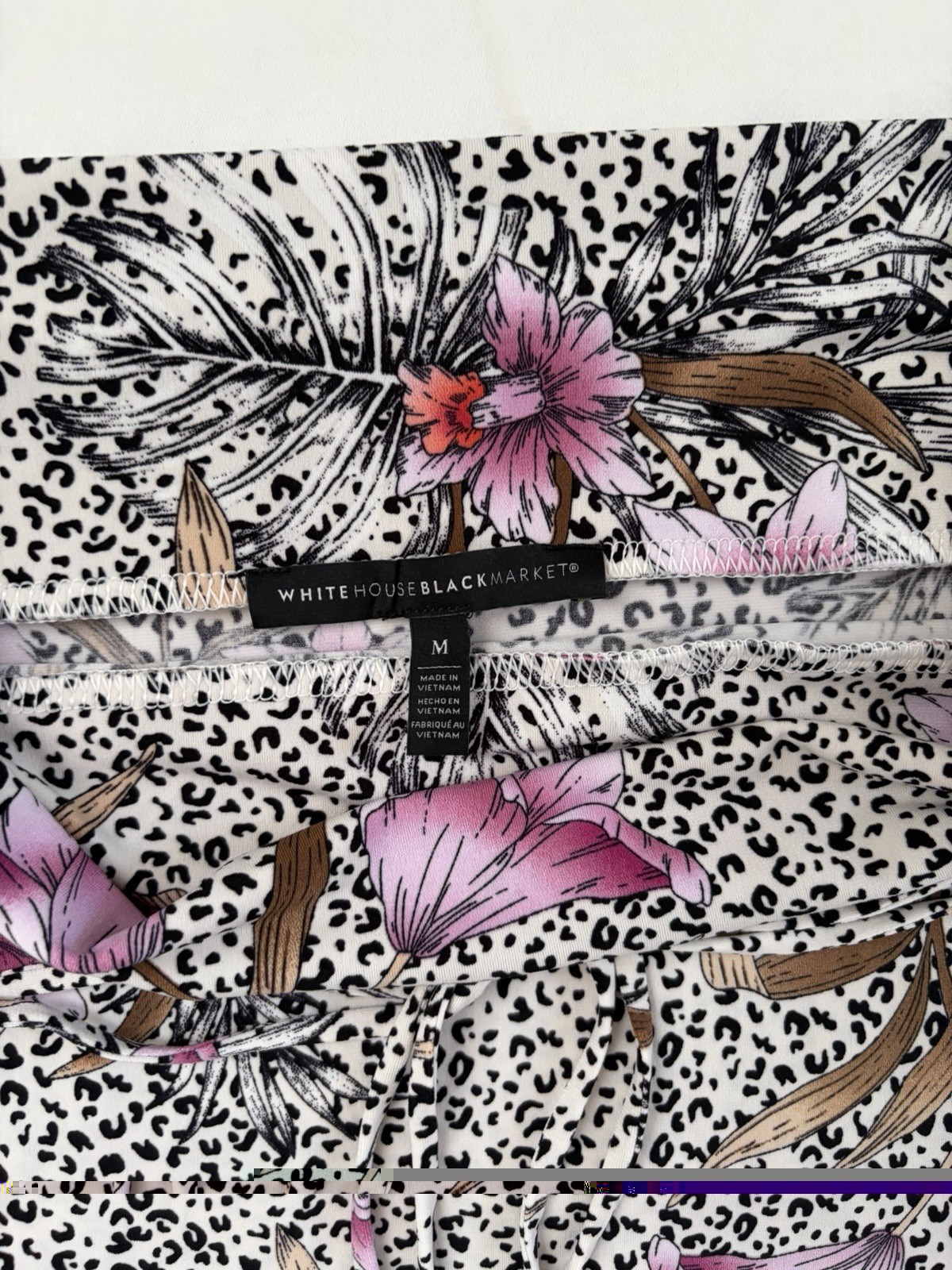 White House Black Market Floral Strapless Maxi Dress Size M