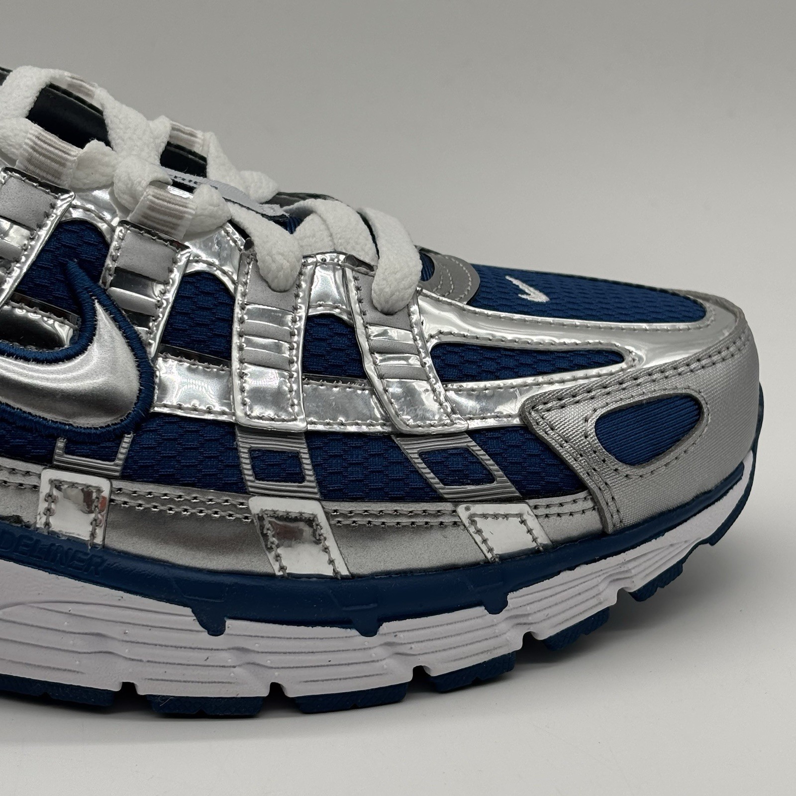 Nike P-6000 Court Blue White Silver IQ9390 476 Men Size 11 NEW Sneakers