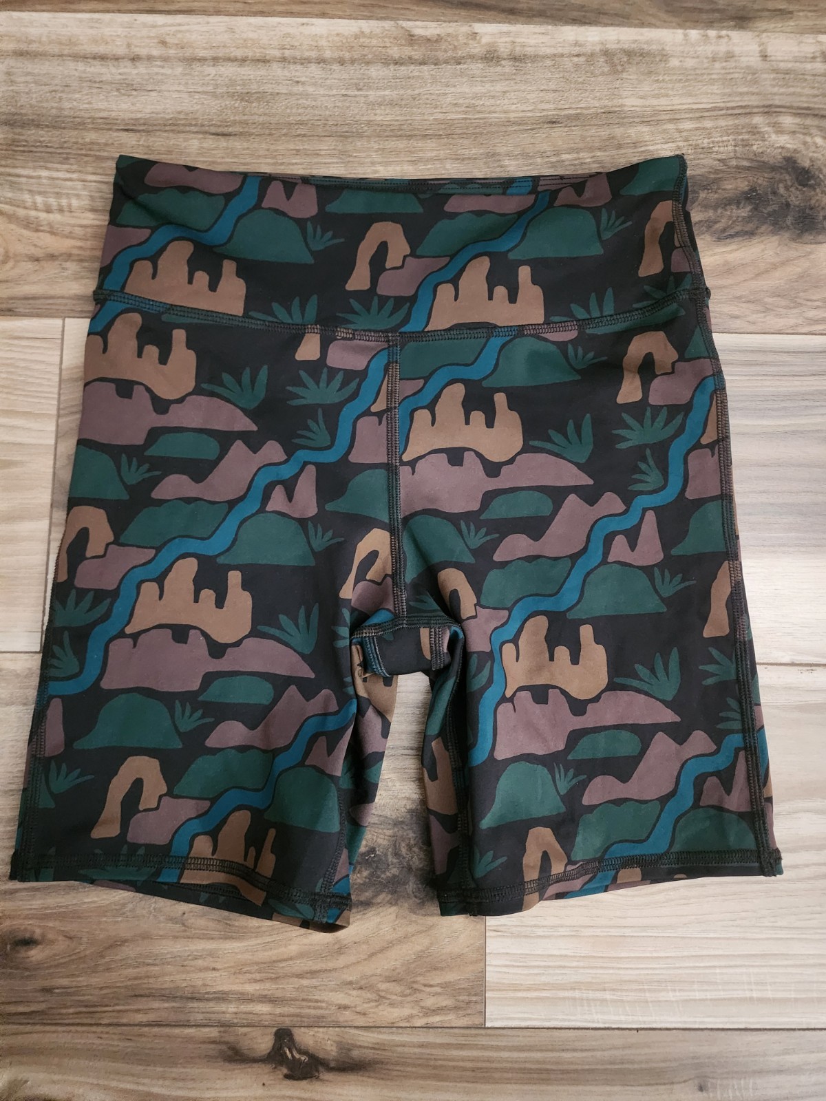 Ari’s Project x REI Co-op Desert Landscape Bike Shorts Women’s Small High Rise