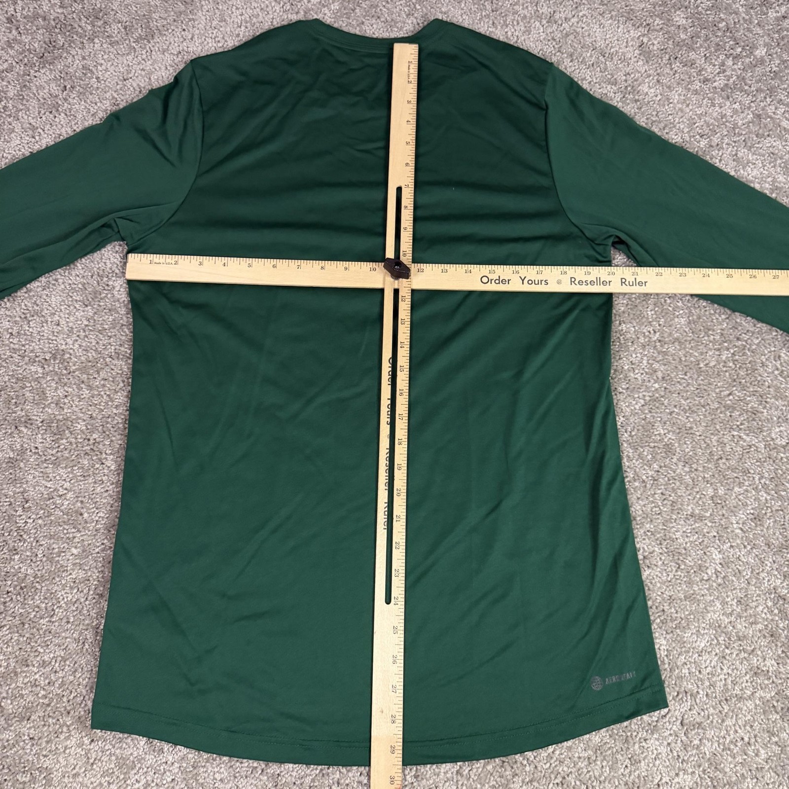 Adidas Shirt Mens M Green UM University of Miami Long Sleeve Soccer
