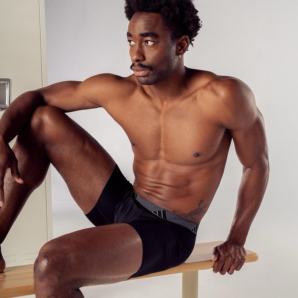 adidas Men’s Microfiber Boxer Briefs (3-Pack or 5-Pack Size L