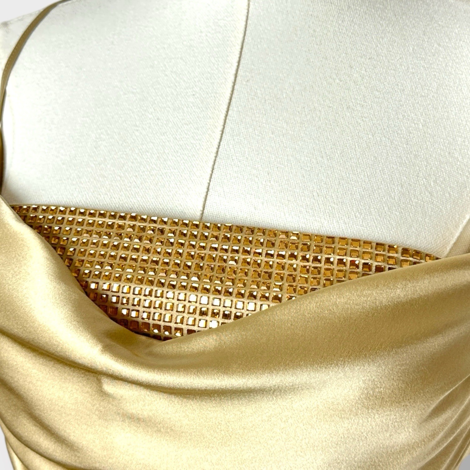 NWT $798 Retrofete Emery Crystal Sequin Embellished silk maxi dress size Large
