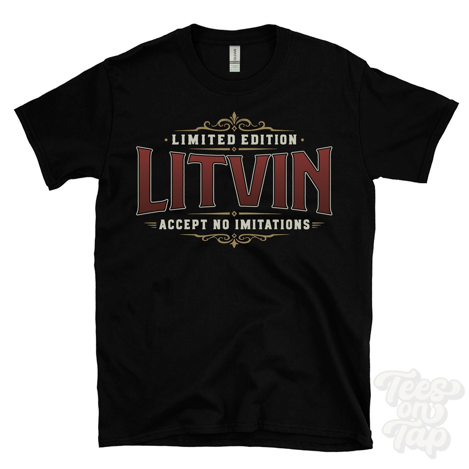 LIMITED EDITION LITVIN – ACCEPT NO IMITATIONS T-SHIRT name surname gift