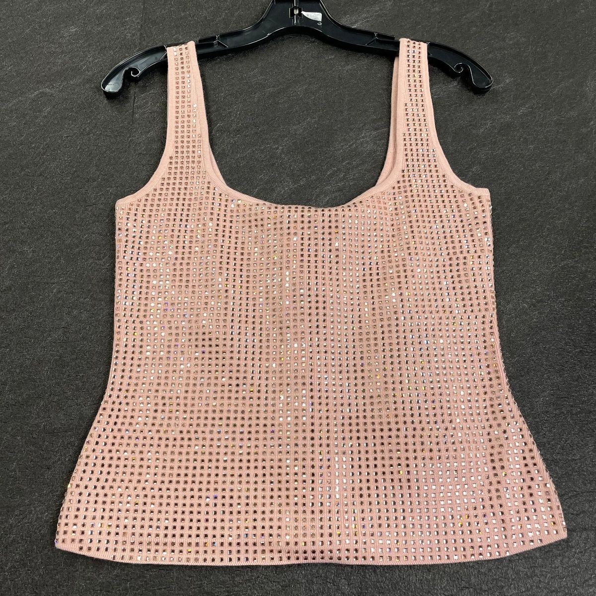 RETROFETE Marzia Embellished Top Women’s Size 2XS Ballet Pink