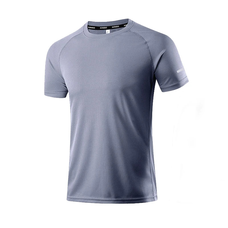 Sport Shirt Men Fitness Tights Quick Dry Running T Shirt Athletic Wear Gym Cloth