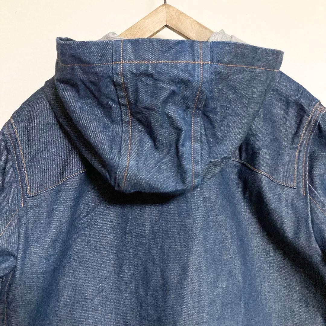 orSlow Or Slow Oversized Denim Duffel Coat Men’s Made in Japan Size M(2)
