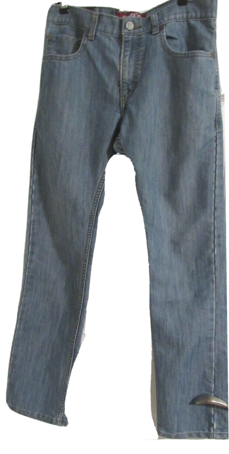 Levis 511 Slim Fit stone Washed Blue Jeans Youth Size 18 Reg 29 x 29 red tab