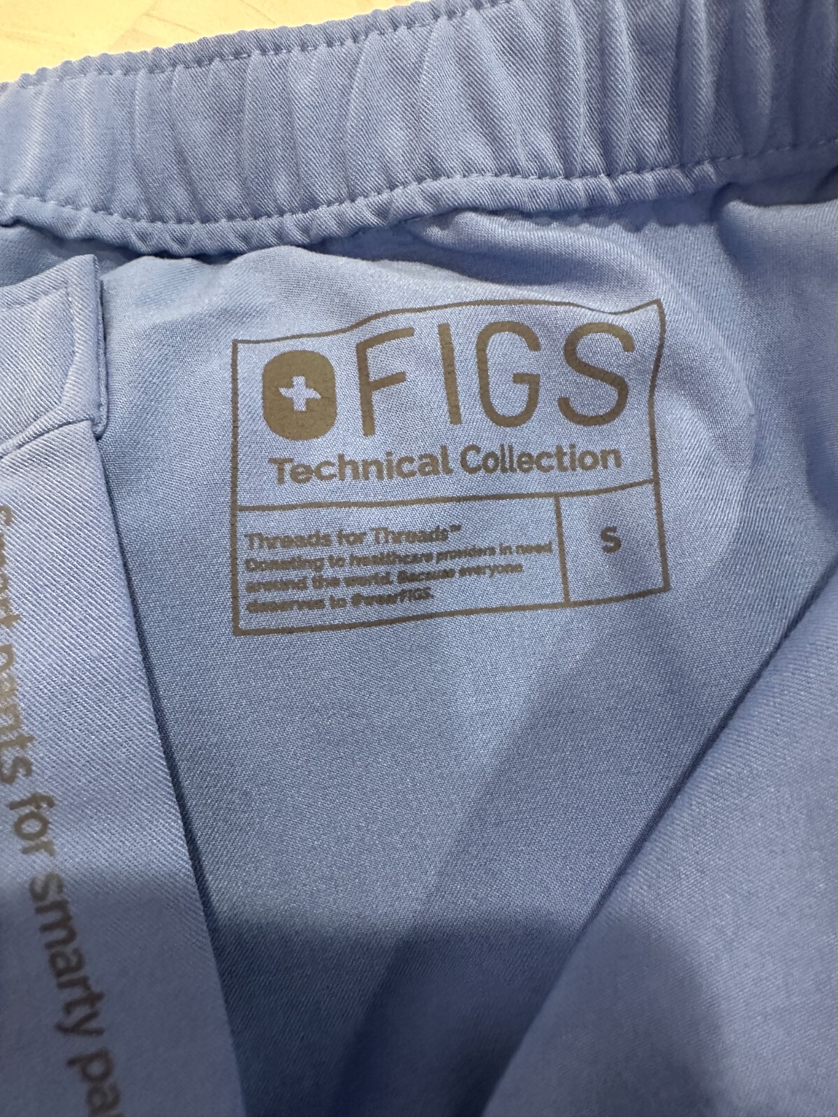 Figs Technical Collection Women’s Solid Blue Scrubs Pants SZ S