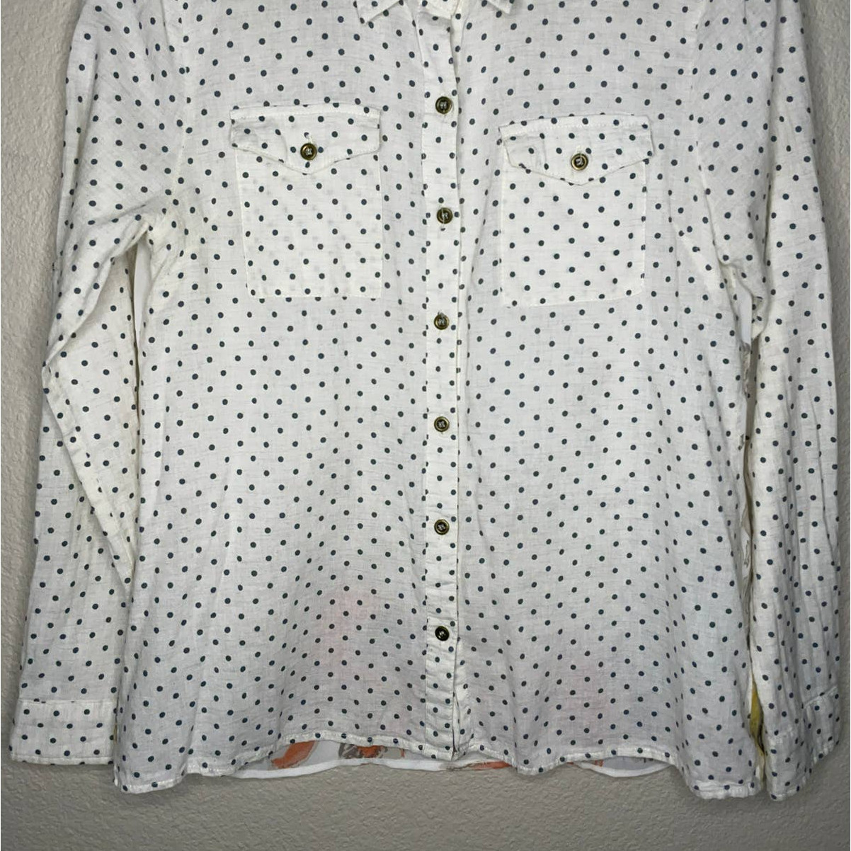En Creme Shirt Womens Small Multi Print Versatile Casual Career Trendy Classic