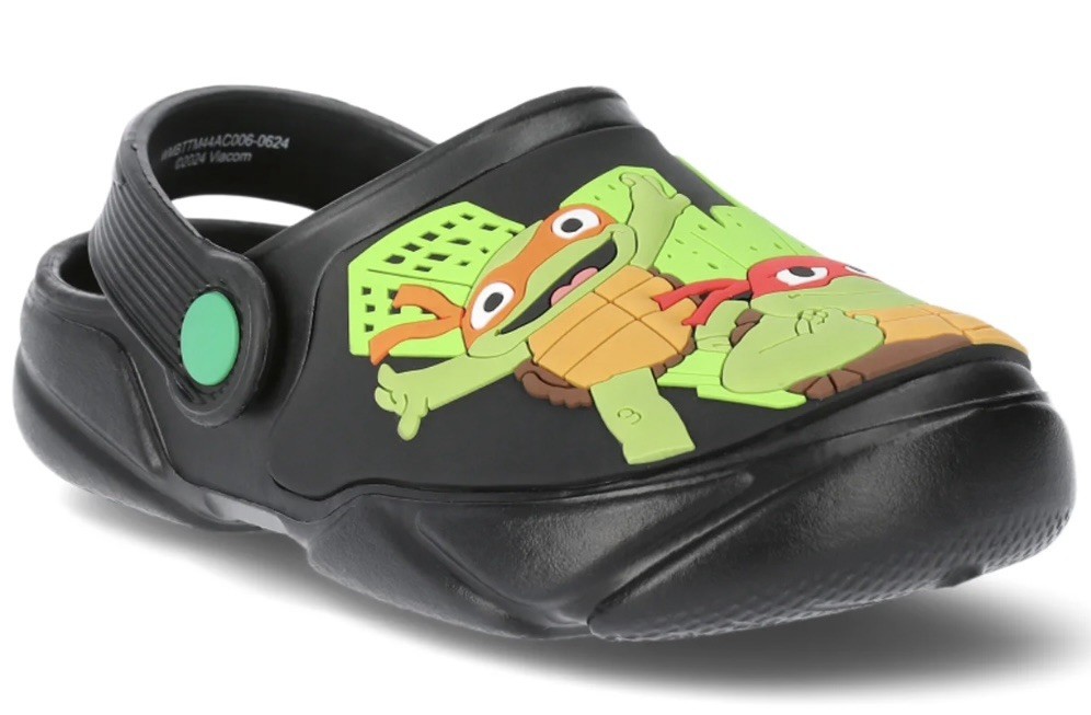 Teenage Mutant Ninja Turtles Toddler Boys Size 9-10 Waterproof Clogs Black