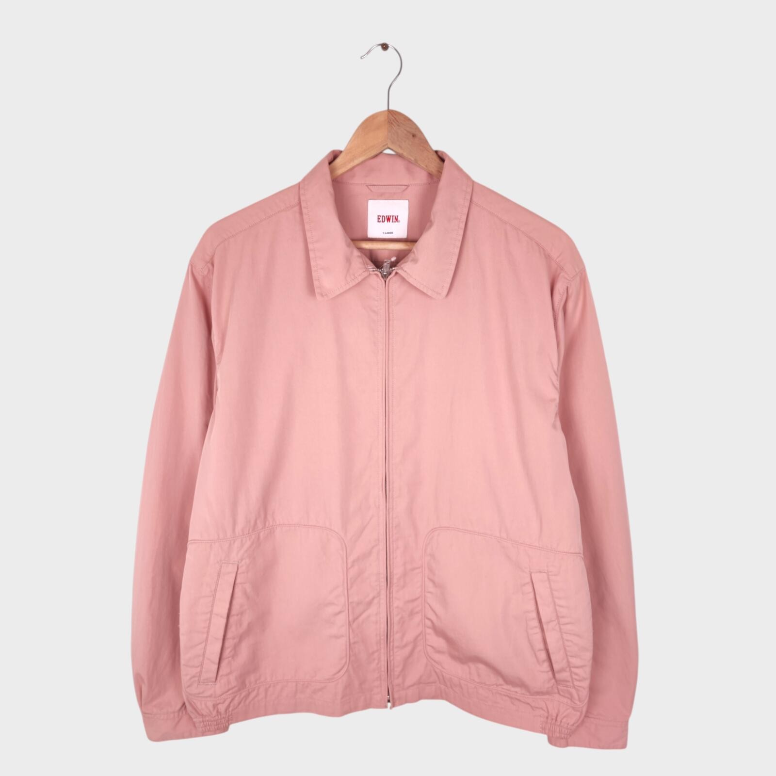 EDWIN Japan Men’s Light Pink Cotton/Nylon Blend Blouson Jacket – XL – Brand New