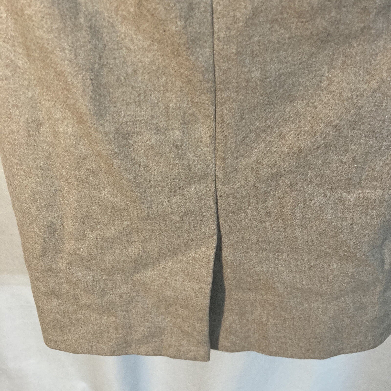 J. CREW beige wool viscose The Pencil Skirt skirt 0
