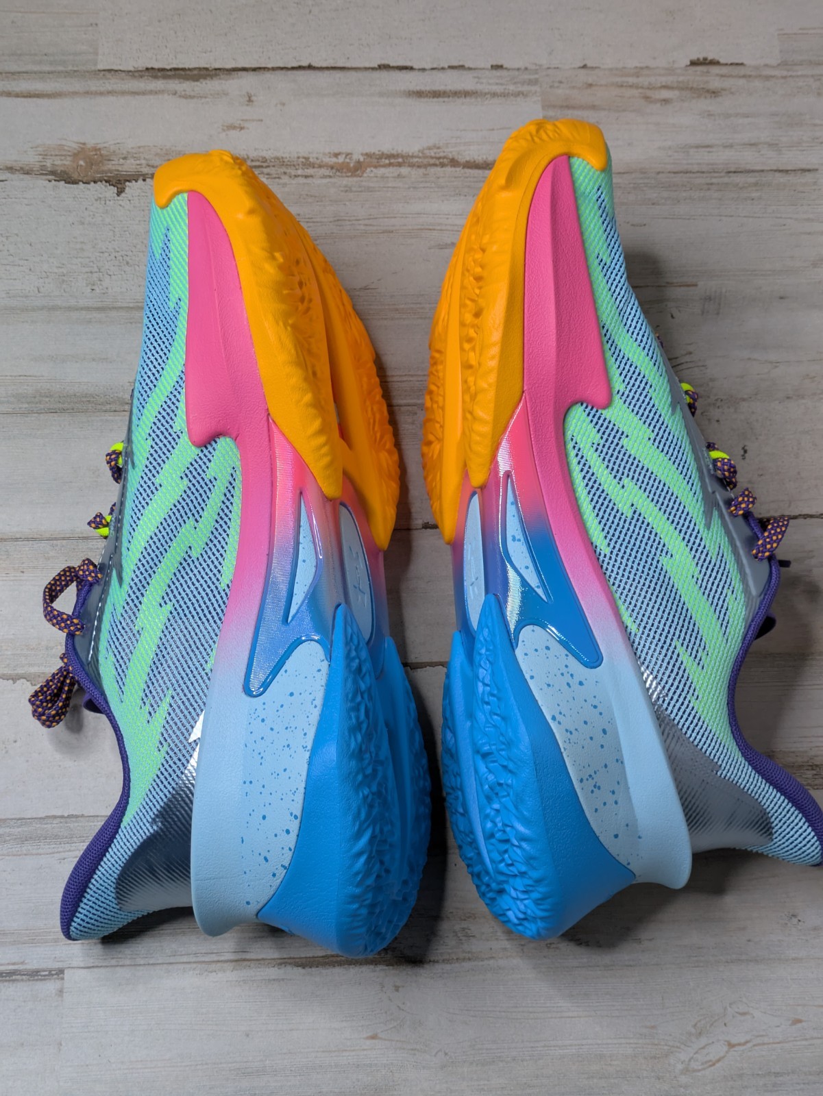 Under Armour Curry Series 7 Cotton Candy Blue Pink 3027983-465 Men 9.5/W11