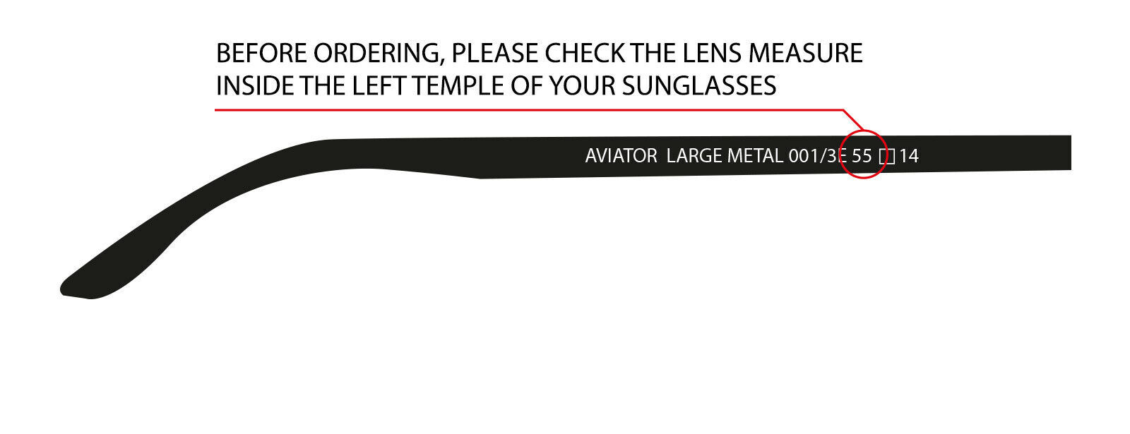 Original Replacement Lenses Ray-Ban RB3025 Aviator Classic or Polarized