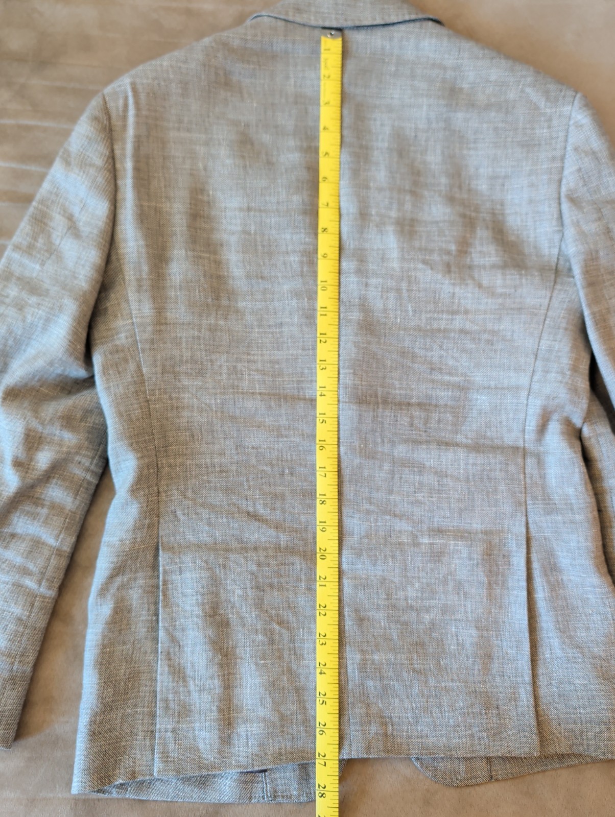 Joseph Abboud Wheat Gray Linen Blend Blazer 36S