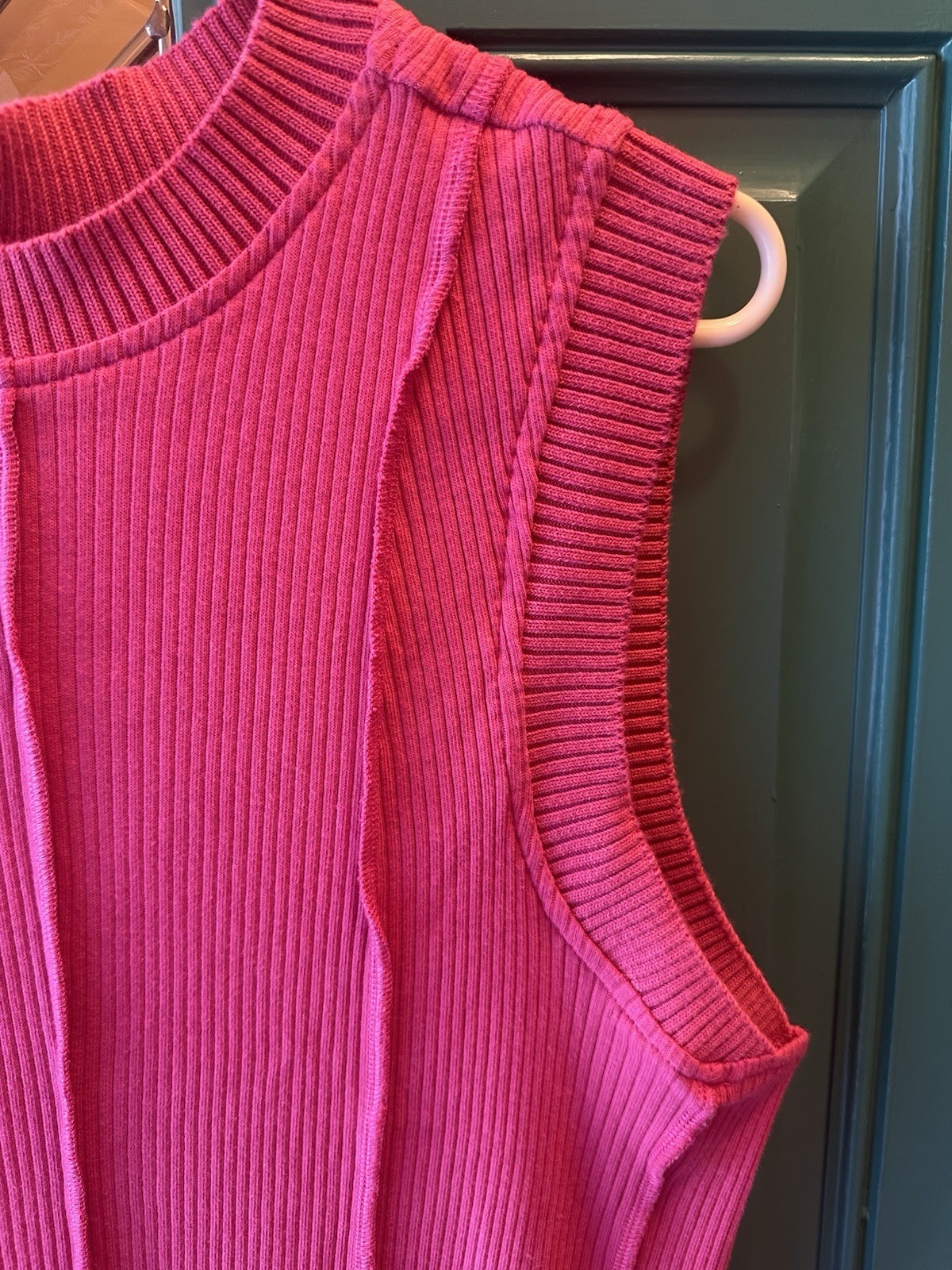 DAILY PRACTICE ANTHROPOLOGIE Pink Mini Dress Sz Large Buzzer Beater Sleeveless