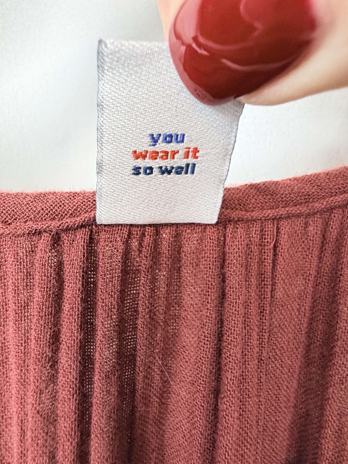 Old Navy Gauze Maxi Dress XL Rust Tiered Boho Sleeveless Tie Neck Cotton