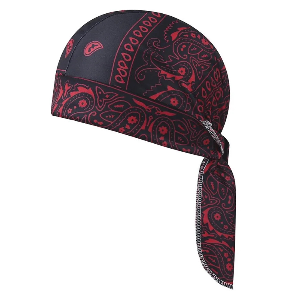 Paisley Print Hijab Cap Bandana Headscarf UV Protection Quick Dry Cycling