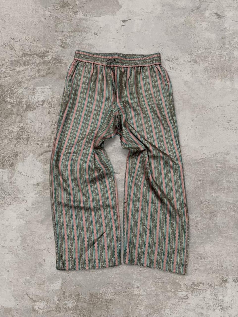 Drôle de Monsieur Le Pantalon Rayure Fleuries Pants Medium Tailored Retail $700