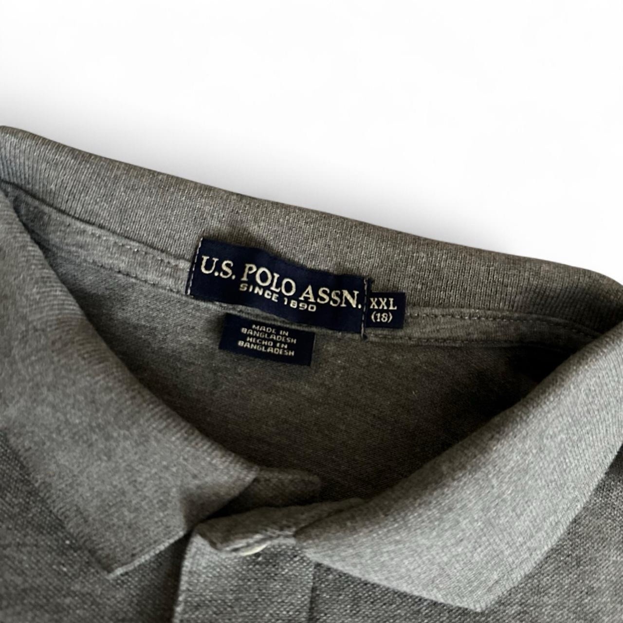 Vintage U.S. Polo Assn. Men’s S Gray Cotton Polo Shirt Embroidered Logo