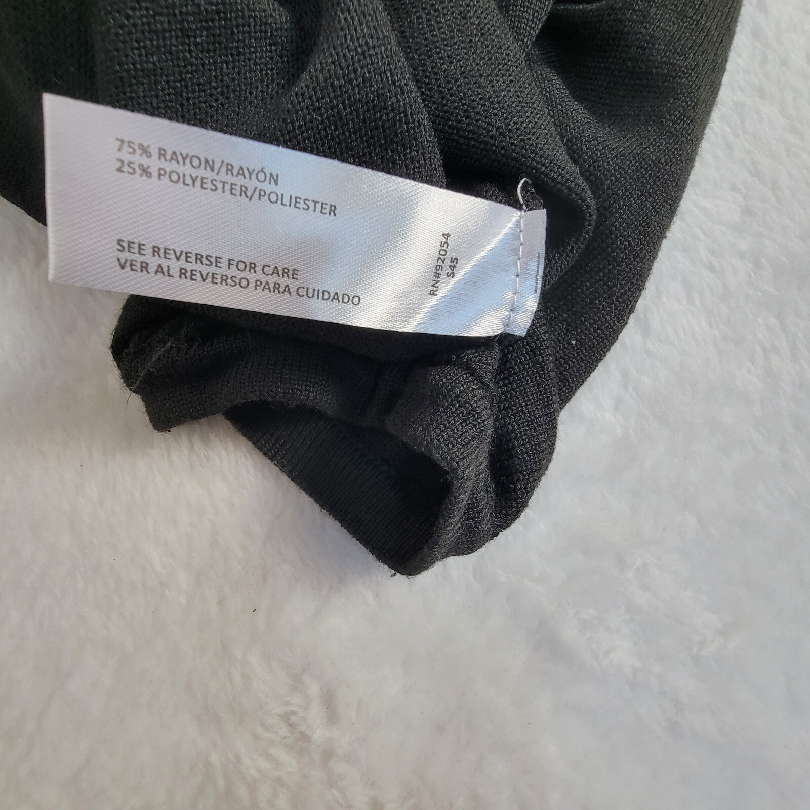 BY Design Womens Knit Sweater Small Black Ruched Sleeves with Button Accent New