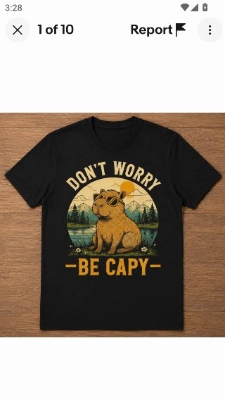 Don’t Worry Be Capy Funny Capybara Shirt, Cute Capybara Unisex T-Shirt