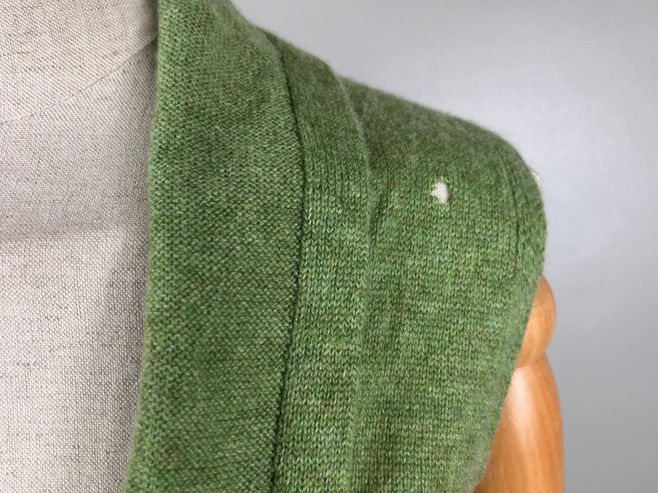 Brora Green Sleveless Cape Cardigan Size 40-42