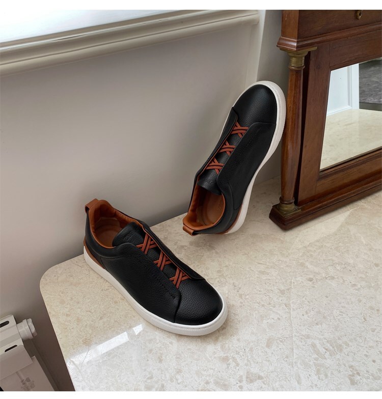 Men’s leather breathable sneakers Size 39-46