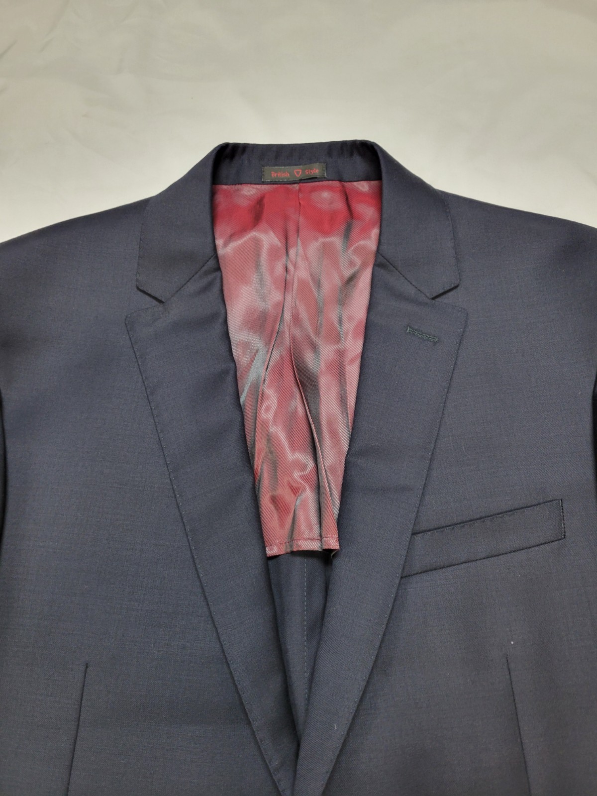 $895 New BYRON Soft Carnaby Blazer Men’s 38R 38 REG Navy Blue 100% WOOL Jacket